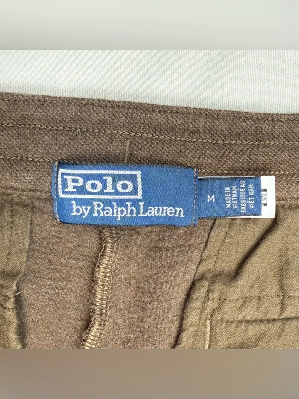 Polo Ralph Lauren Mens Textured Jogger Sweatpants Sz Medium Brown A9 - Picture 3 of 8